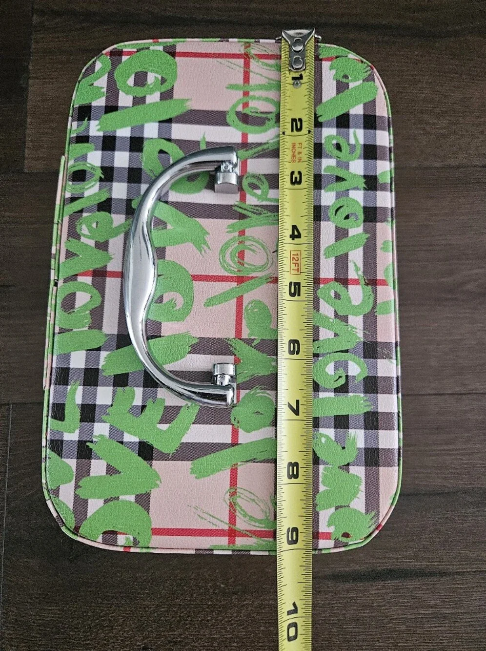 NEW Pink Plaid LOVE Train Case + Lemonade Twilly | Vanity Makeup Travel Case
